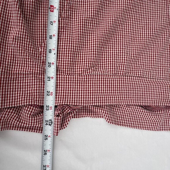 Weatherproof Vintage Check Hooded Sweater Long Sleeve Oversized Red Women XL - Picture 9 of 11